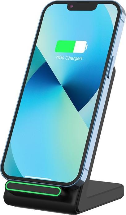 Produktbild Deltalabs Qi Wireless Charger Induktionsladegerät Ladestation - Schwarz (15W) (15 W)