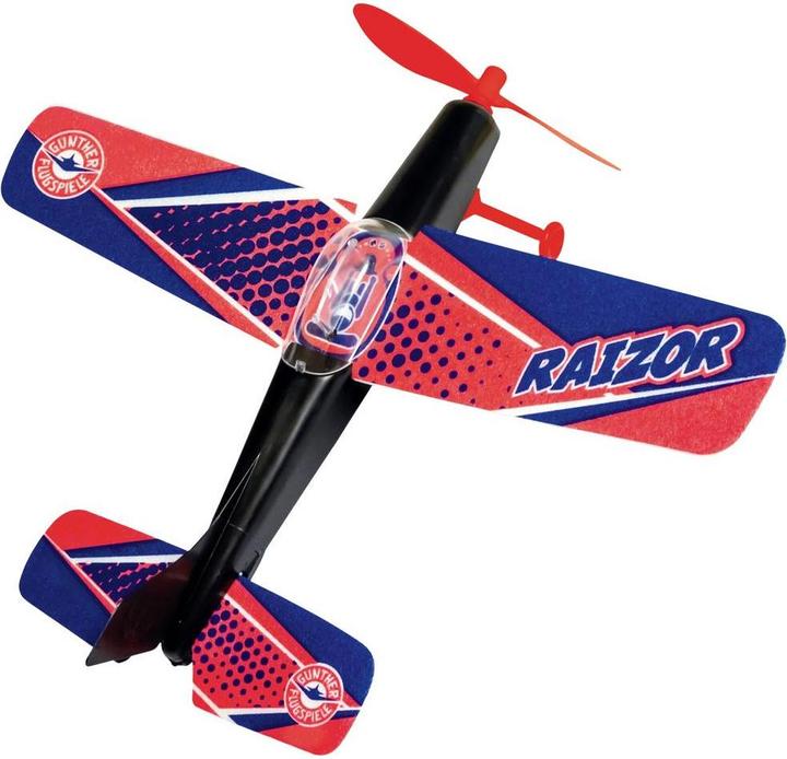 Actual product image Günther Flugspiele Raizor rubber motor flying model