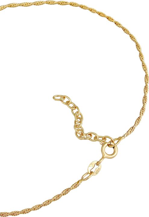 Immagine prodotto Elli Piedi di gioielli con catena intrecciata Basic senza tempo in argento 925 (Argento 925, 25 cm)