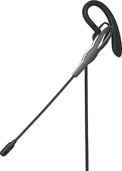 Actual product image Nedis PC Headset - In Ear - Mono - USB Type-A/USB Type-C - Foldable Microphone - Black (Cable, USB-A)