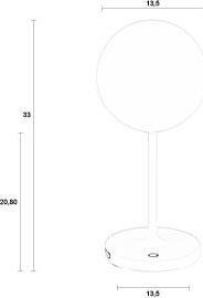 Actual product image Zuiver Hub Table Lamp Beige