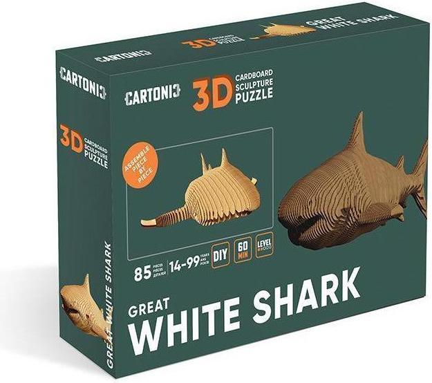 Produktbild Cartonic Weisser Hai - 3D Modell aus Karton