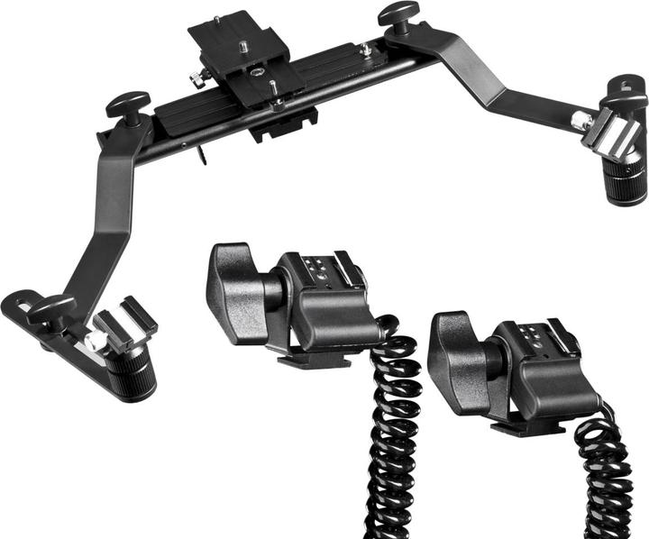 Image du produit Walimex Macro rail de flash Pro avec câble Y Pentax (Support de flash)