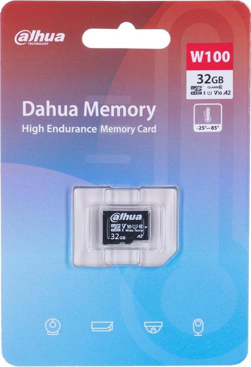 Actual product image Dahua TF-W100-32GB Karta pamięci microSD 32GB (32 GB, microSDHC, U1, UHS-I)
