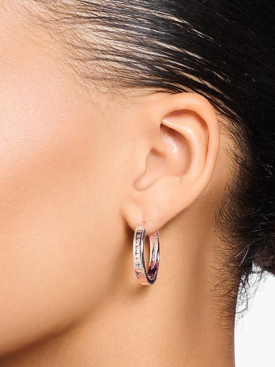 Immagine prodotto Thomas Sabo Creoli con pietre bianche placcati in oro arrugginito (Argento 925)