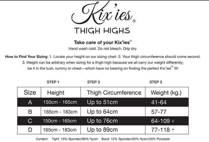 Produktbild Kix'ies Monica - Thigh High (XXL)