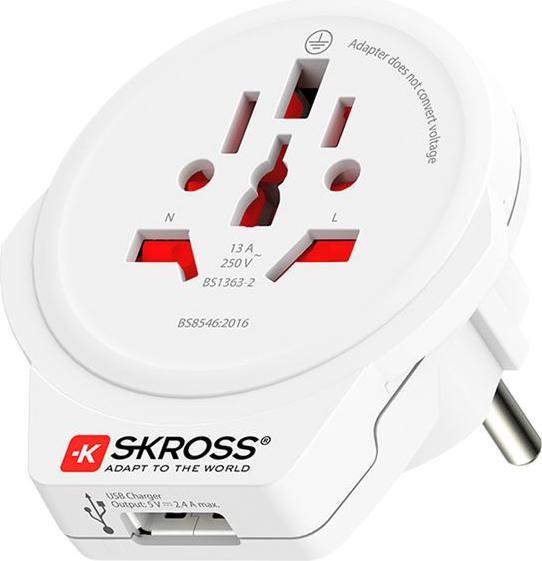 Produktbild Skross Country World to CH Italy Brazil USB