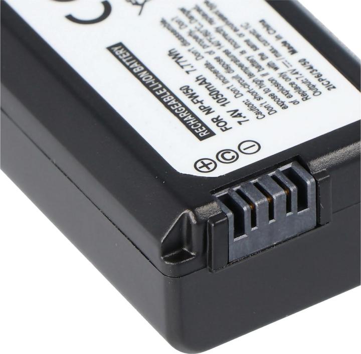 Image du produit AccuCell Batterie compatible avec Sony NP-FW50 Batterie NEX-3, Sony NEX-5, Alpha 55 (Batterie de l'appareil photo)