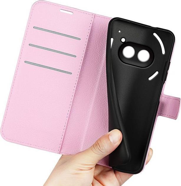 Produktbild MU Classic Litchi Leder Bookcover Series (Nothing Phone (2a))
