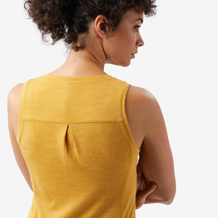 Actual product image Forclaz Merino-Tanktop Damen - Merino Fresh gelb (M)