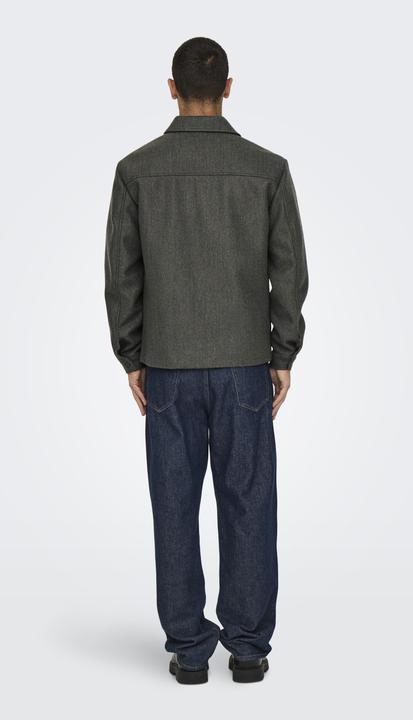 Actual product image Only & Sons Fly-away collar cuffs with button jacket jacket (M)