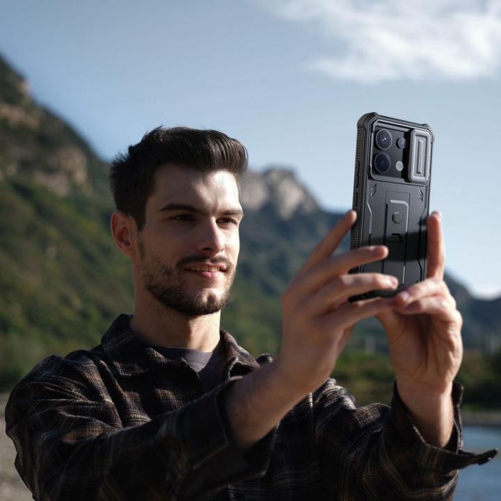 Produktbild Tech-Protect Kevlar Cam+ case for Xiaomi Redmi Note 13 Pro 5G / Poco X6 5G - black (Xiaomi Redmi Note 13 Pro 5G)