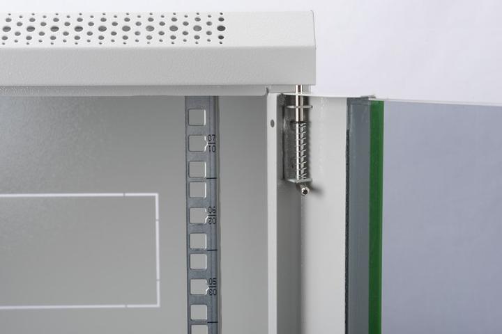 Image du produit Digitus 48,3cm 19inch armoire murale 16HE SoHoline RAL7035 gris H816mmxW600mmxD450mm avec porte en verre (16 HE, Rack 19 pouces)