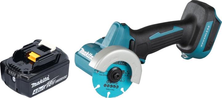 Makita DMC 300 M1 Akku Winkelschleifer 18 V 76 mm Brushless + 1x Akku 4,0 Ah - ohne Ladegerät (76 mm)