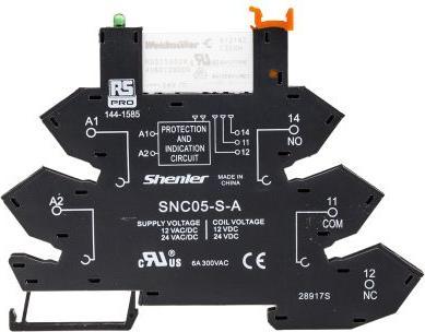 Actual product image Rs Pro 24V ac/dc SPDT Interface Relay DIN Rail Mo