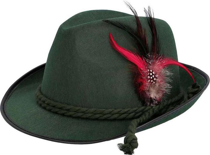 Image du produit Boland Oktoberfest chapeau tyrolien Walter avec cordon et plume
