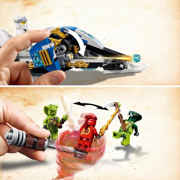 Produktbild LEGO Kais Feuer-Bike Zanes Schneemobil (70667, LEGO Ninjago)