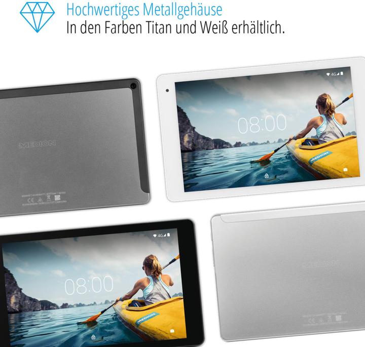 Image du produit Medion X10605 (4G, 10.10", 32 Go, Noir, gris)