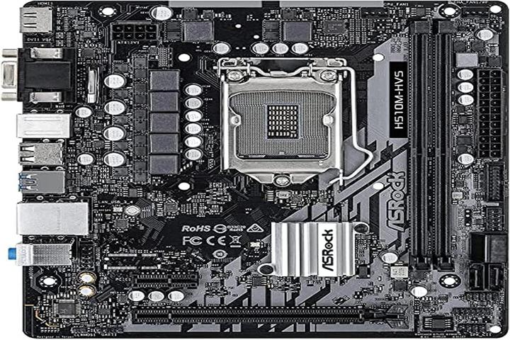 Actual product image AsRock MB -HVS -ATX DDR4 (LGA 1200, Intel H510, mATX)