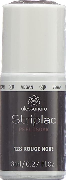 Produktbild Alessandro Striplac Peel or Soak Rouge Noir 8 ml (128 Rouge Noir, Abziehbarer Nagellack)