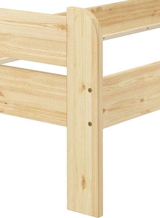 Produktbild Erst-Holz Bettrahmen Kieferbett natur 90x200 Einzelbett Massivholz-Bettgestell ohne Rollrost 60.39-09 oR (90 x 200 cm)