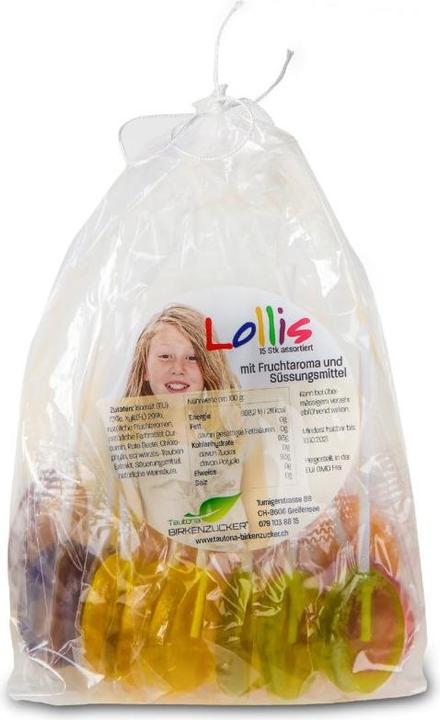Actual product image Tautona Lollipops with fruit flavour and xylitol (15 pcs., 150 g)