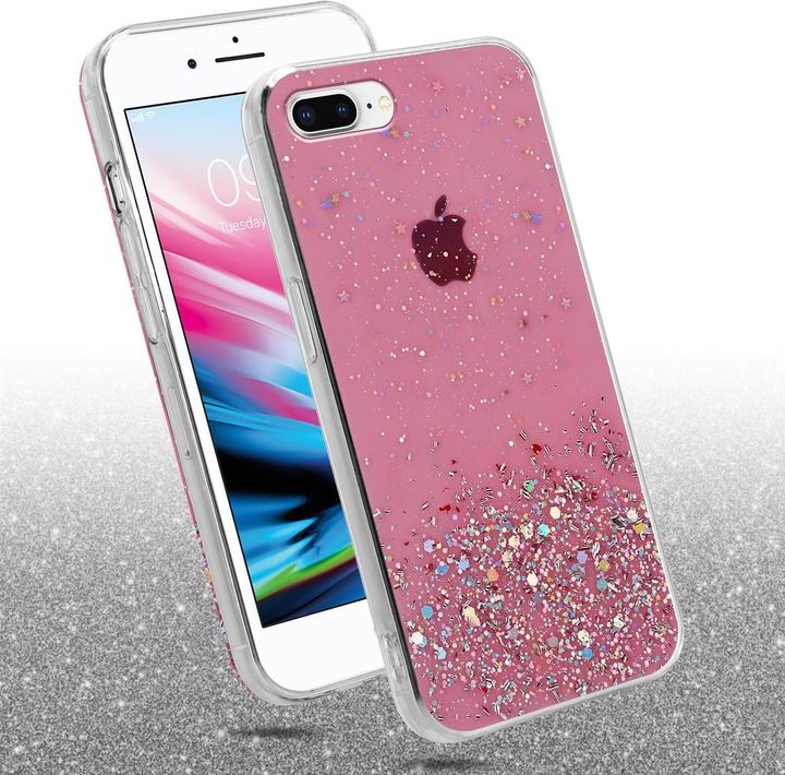 Productafbeelding Cadorabo TPU hoes fonkelende glitters (Apple iPhone 7 Plus, Apple iPhone 7s Plus)