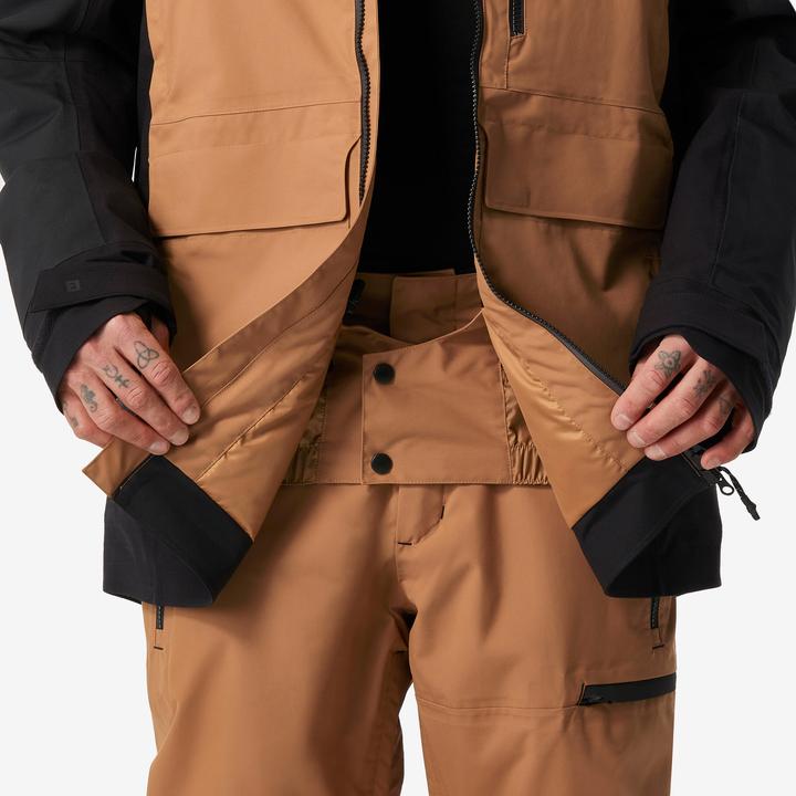 Produktbild Dreamscape Snowboardjacke Herren Skijacke - SNB 500 Ziprotec camel/schwarz (S)