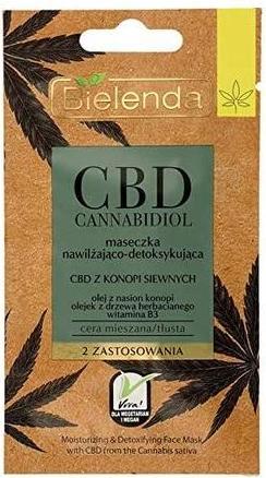Produktbild Bielenda Cbd Cannabidiol Moisturizing And Detoxifying Mask For Combination And Oily Skin 8G