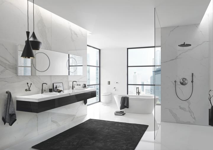Actual product image Grohe Overhead shower set Rainshower Cosmopolitan 310 26066AL0 31 cm incl. shower arm 38 cm hard (9 l/min)