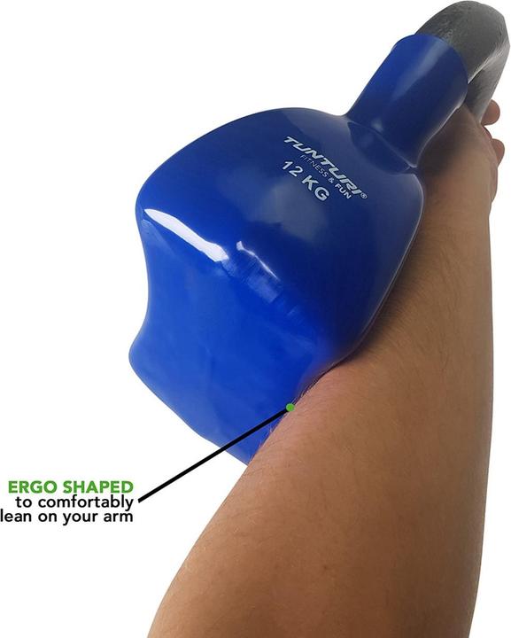 Actual product image Tunturi Vinyl Gusseisen Kettlebell (1 x 12 kg)