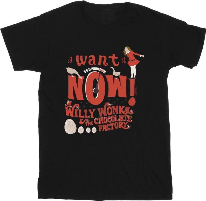 Willy Wonka & the Chocolate Factory Verruca Salt I Want It Now TShirt Mädchen