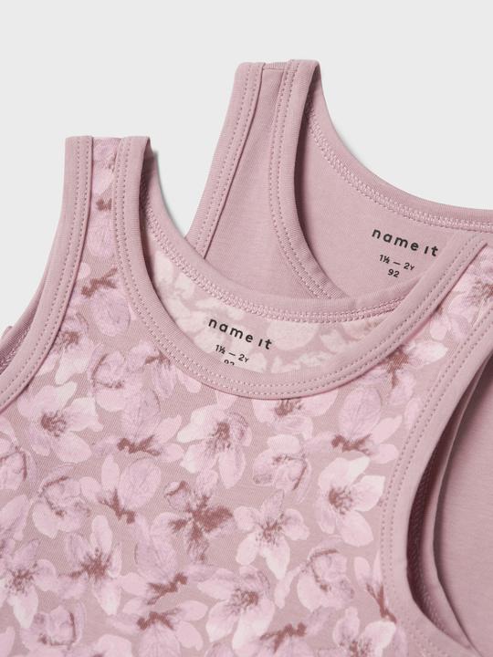 Actual product image Name it Nmftank Top 2p Mauve Flower Noos (86)