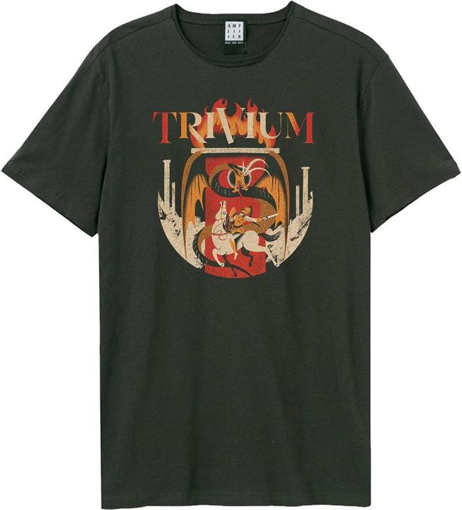 Amplified Adult Knights Vs Dragons Trivium TShirt (XS)