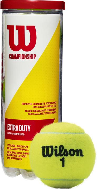 Actual product image Wilson Tennis balls CHAMPIONSHIP 3 pieces WRT100101