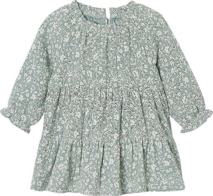 Vertbaudet Mädchen Baby Volantkleid aus Baumwollmusselin