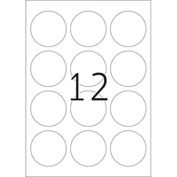 Actual product image HERMA A4 removable labels