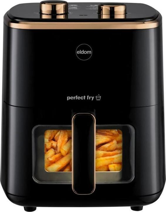 Produktbild Eldom Fettfreie Fritteuse FRITTA Fassungsvermögen 5 0 l regulierbar Temp. Uhr 1500 W (EU-Stecker)