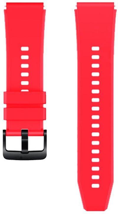 Produktbild Marka Niezdefiniowana Silikonarmband für Huawei Watch GT 2/3/4/2 Pro/3 Pro/4 Pro/GT 2e 46 mm – rot (Silikon)