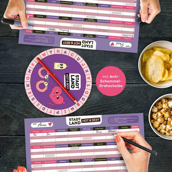 Produktbild Stadt, Land, Hot and Sexy – Der Spieleklassiker – Jetzt wird's heiss! (Deutsch)