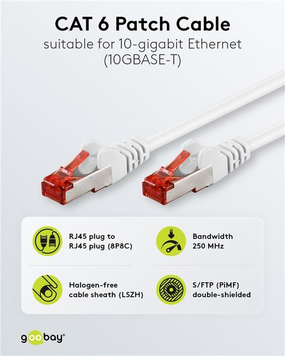 Immagine prodotto Goobay Cavo di rete (S/FTP, CAT6, 5 m)