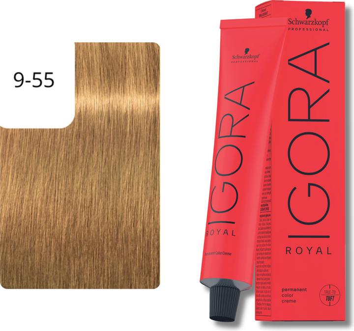 Actual product image Schwarzkopf Professional Igora Royal (9-55 Extra Light Blonde Gold Extra)