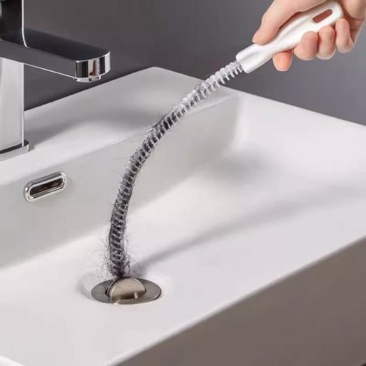 Produktbild Abfluss Reinigungsbürste Siphonbürste Rohrbürste Haarfangbürste Flexibel (1 Stk.)