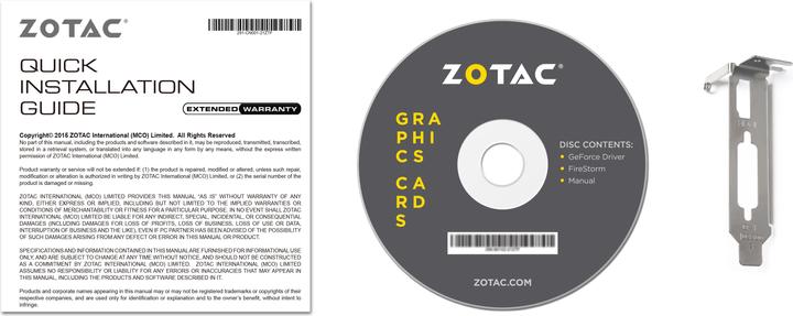 Produktbild Zotac GT 1030 Zone Edition (2 GB)