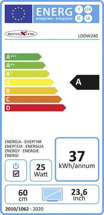 Etichetta energetica Reflexion LDDW240 (24", LDDW, LCD, Full HD)