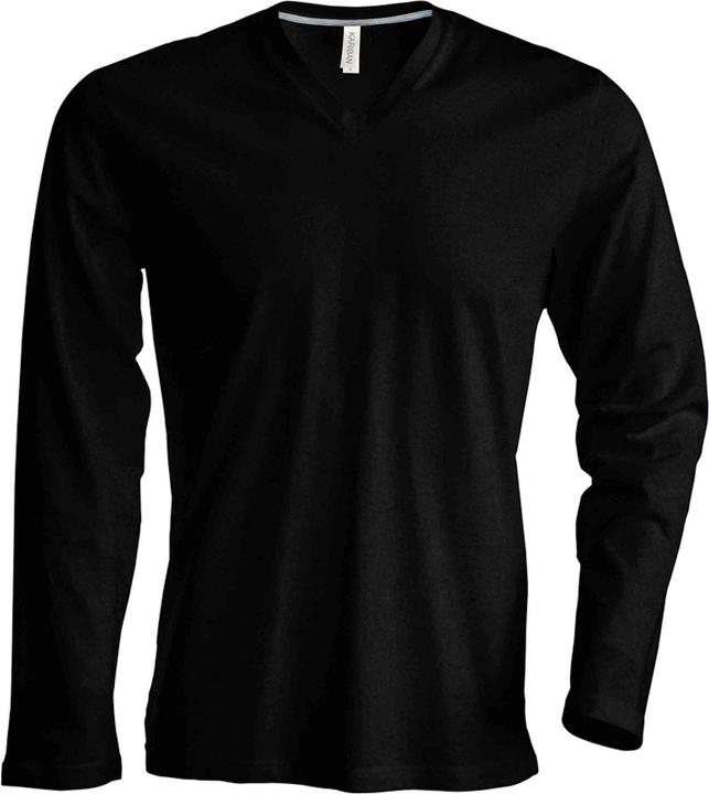 Kariban TShirt Slim Fit Langarm VAusschnitt