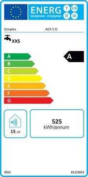 Energielabel Dimplex Warmwatertank