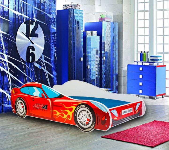 Immagine prodotto ADRK Furniture Letto con materasso CAR 4x4 140x70 (140 x 70 cm)