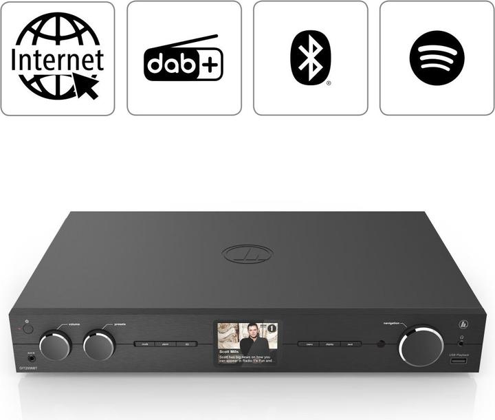 Image du produit Hama HiFi-Tuner DIT2006BT (Webradio, DAB+ DAB, DAB, FM, Bluetooth, WiFi)