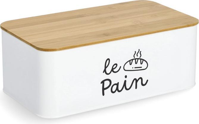 Zeller Present Cestino per il pane "Le Pain", metallo/bambù, bianco